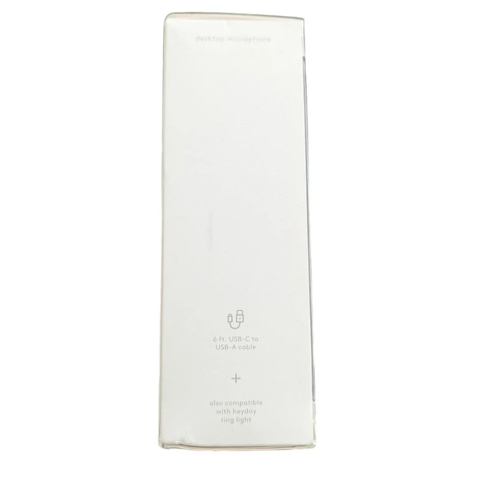 Z2N Desktop Microphone Stone White 6' USB cable‎ Compatible w/Mac & PC By heyday